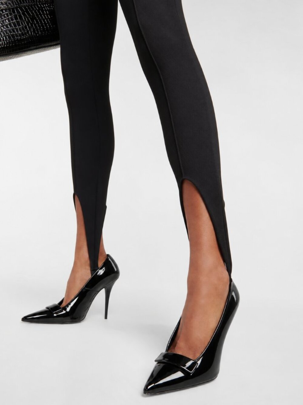 SAINT LAURENT Kayla 110 Heels in Black Patent Leather — Size 39.5 / US 9
